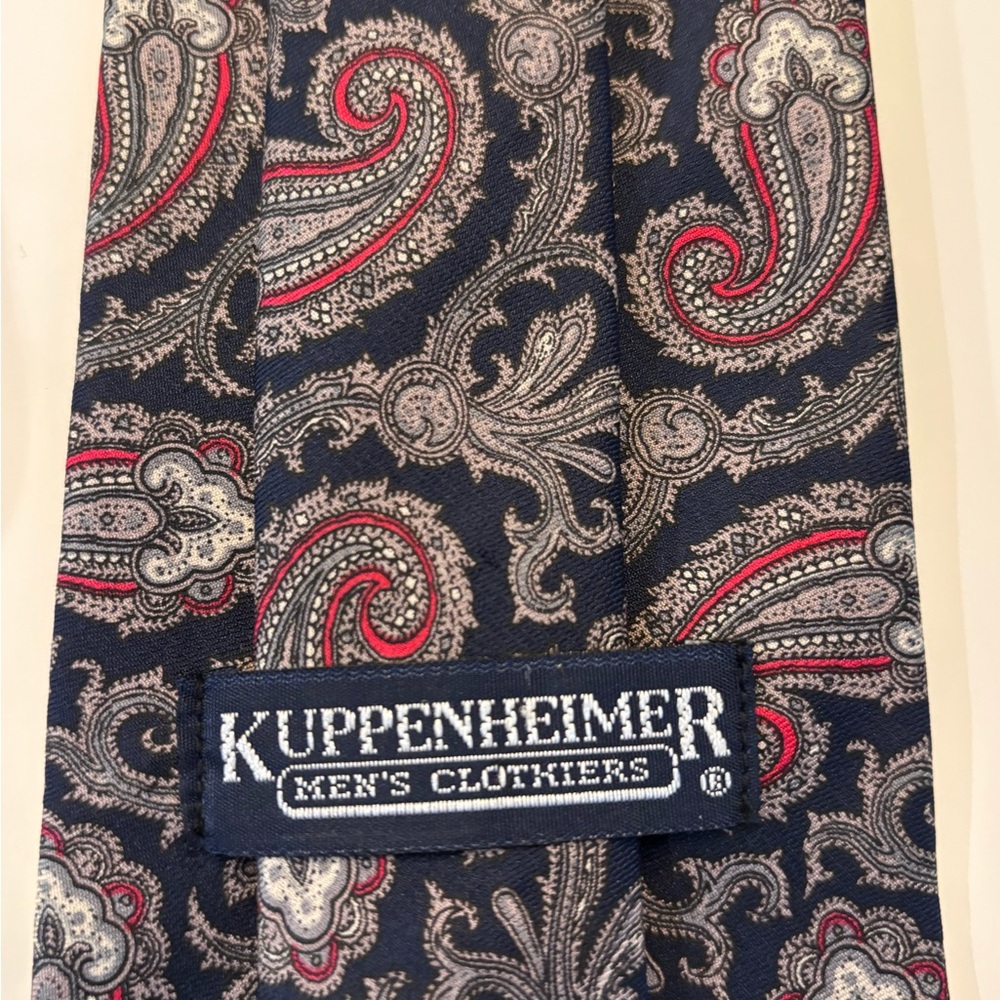 Used Kuppenheimer Men’s Clothier Men's Paisley Tie
